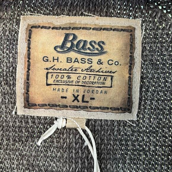 G.H.Bass & Co. Men's Sand Colored Cardigan Sweater Size XL. NEW - Picture 5 of 7
